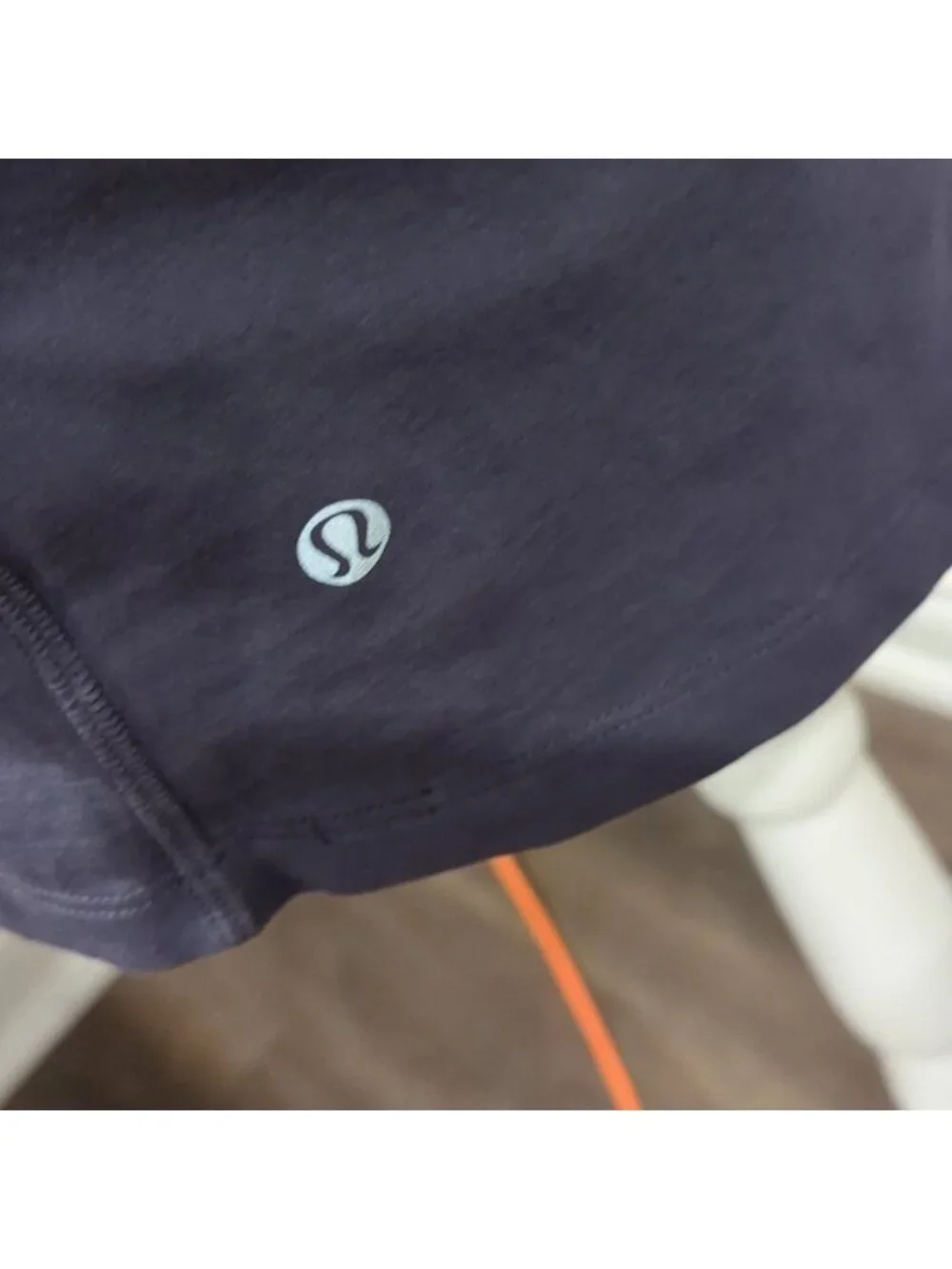 Lululemon scoop neck short sleeve with pockets on the side grey soot color